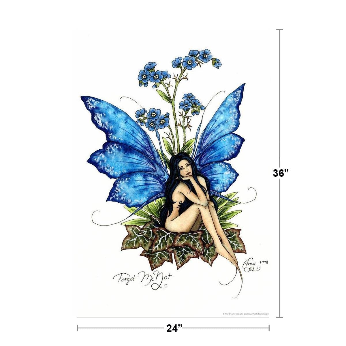 The Forget-me-not Fairy 額装アート The Forget-me-not Fairy 11x14