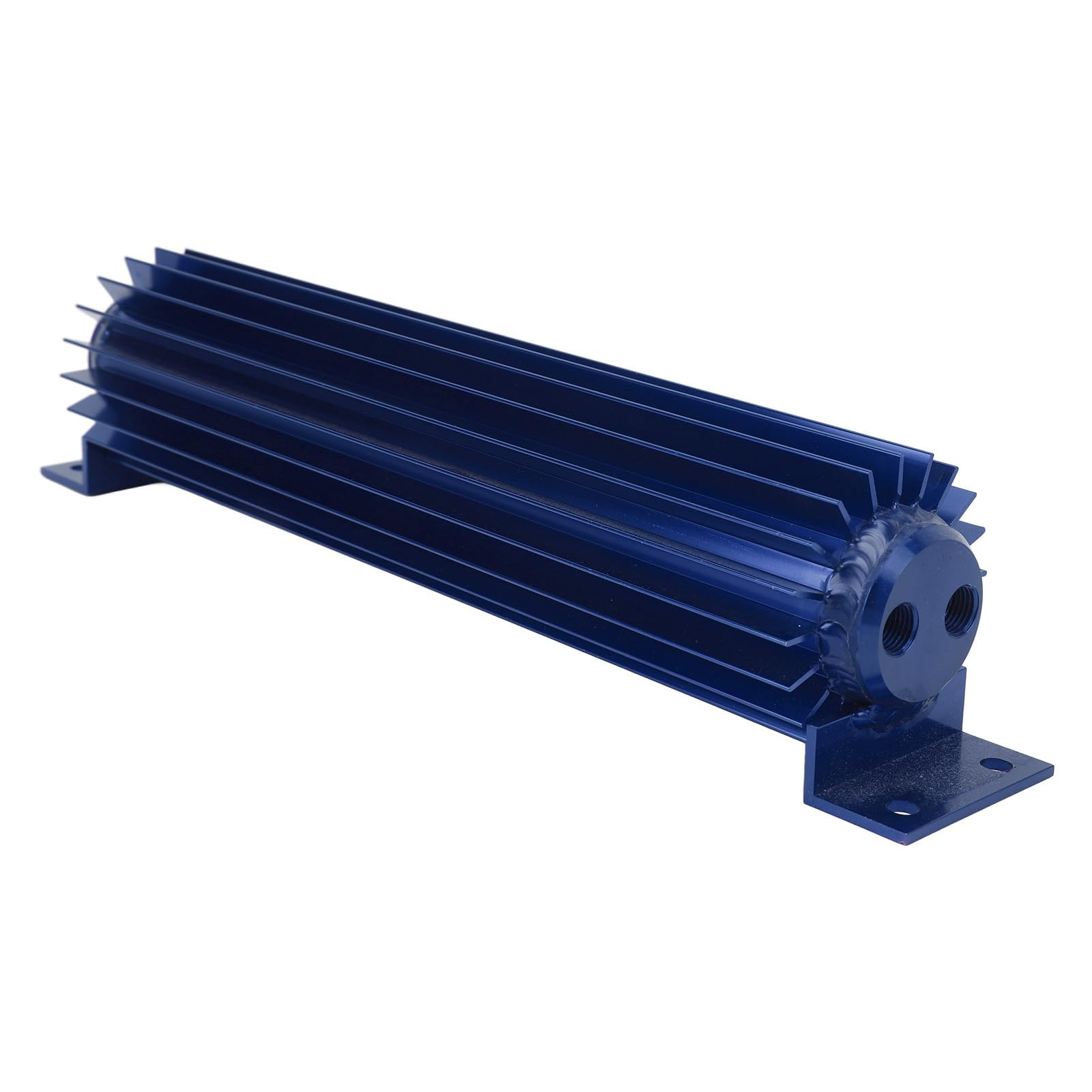 Dissipatore di Calore con Trasmissione a Doppio Passaggio in Alluminio Anodizzato Alettato a Doppio Canale, Universale per Camion per Auto (Blue)