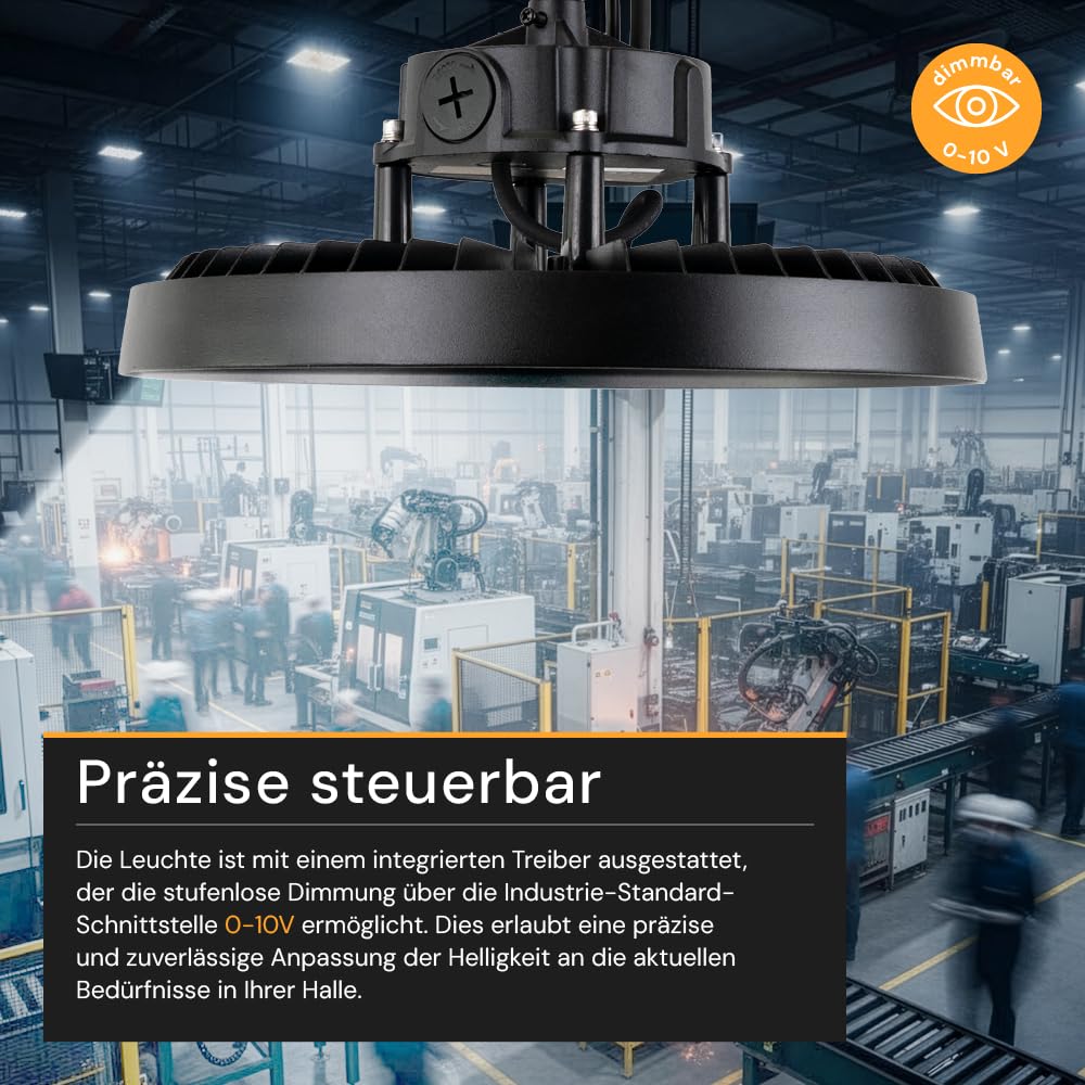 Multitalent LED Hallenleuchte 3-stufig einstellbar, bis 28000lm