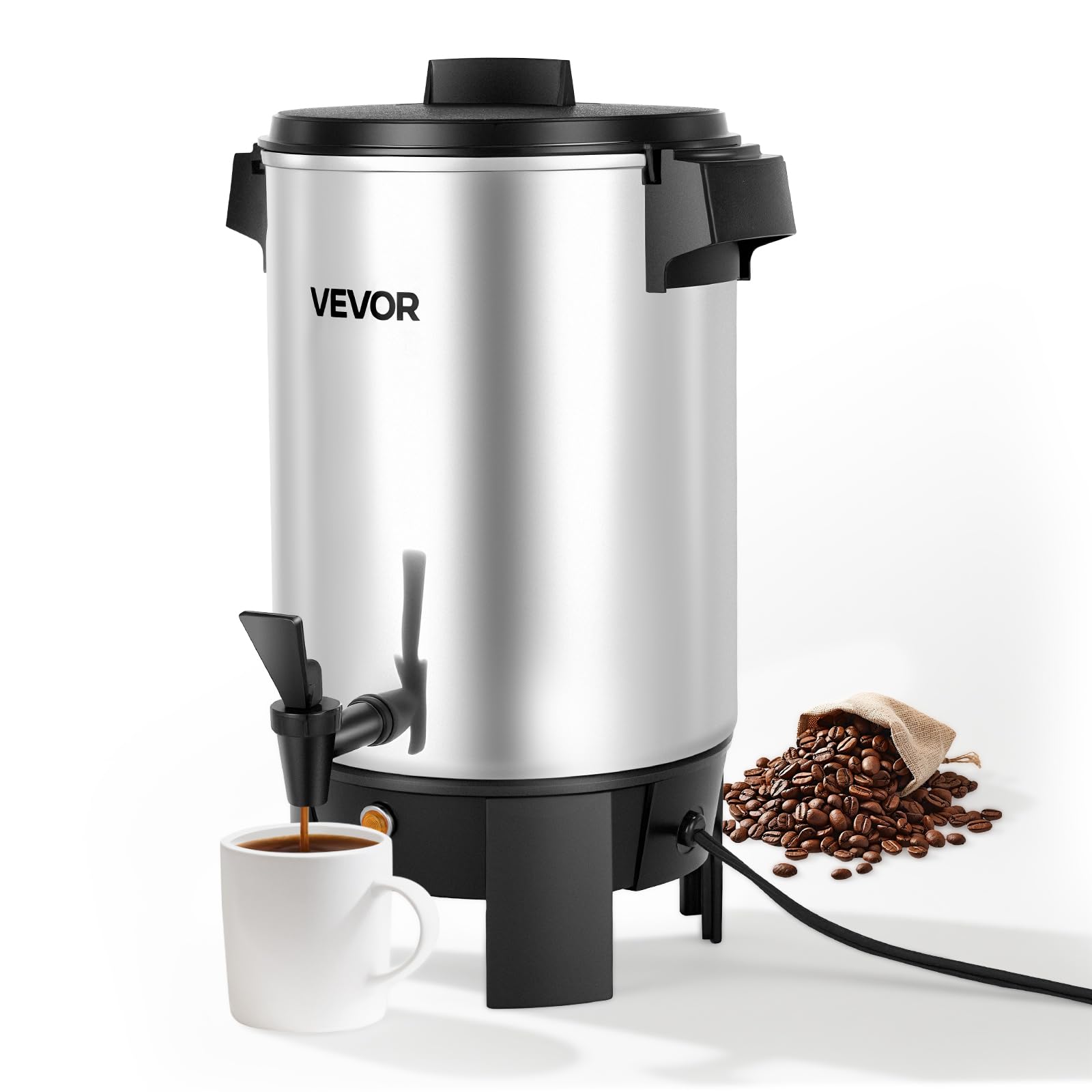 Amazon.com: VEVOR Commercial Coffee Urn, 30 Cup 152oz Hot Beverage  Dispenser with Dripless Faucet, 1090W Quick-Brewing Coffee Maker, Automatic  Temperature Control, for Catering, Party, Church & Restaurant : Home &  Kitchen