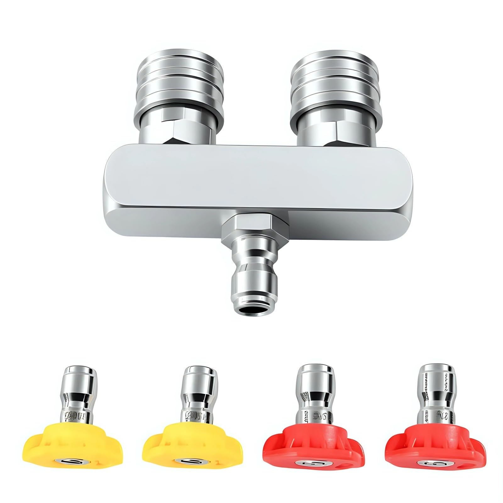Woedpez Duty Professional Stainless Steel Pressure Washer Nozzles Fast Release Systems Multiple Sprayed Patterns Included Pressure Washer Nozzle Attachment