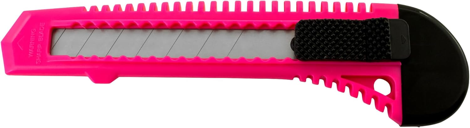 20x Bulk Utility Knife Box Cutters Snap Off Blade Neon Pink