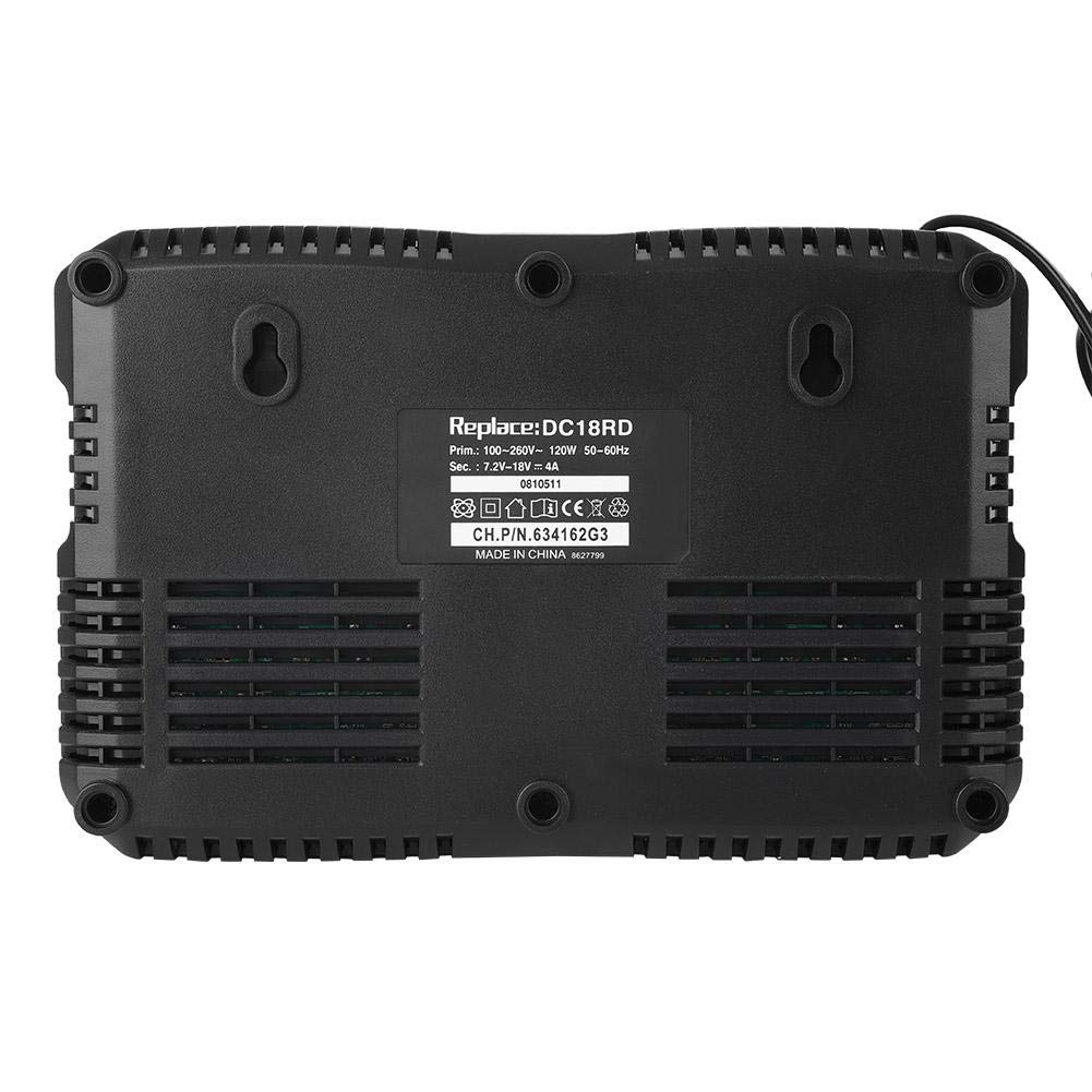 Akumulator litowo-jonowy z podwójną ładowarką i interfejsem USB DC18RD Pasuje do BL1830 Bl1430 14,4-18 V (wtyczka UE 110-230 V)