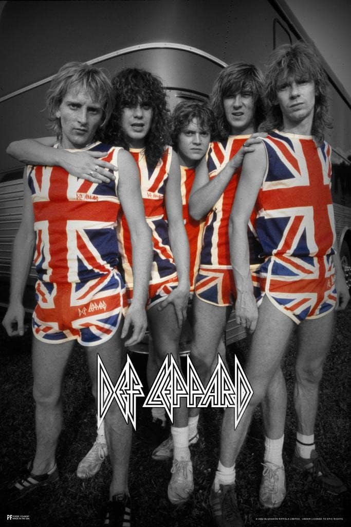 Def Leppard Poster Hysteria Album Cover 80s Rock Band Posters Heavy Metal Music Vintage Cool Wall Art Print Poster 24x36