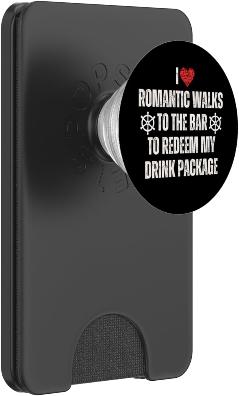 Funny Cruise Ship Trip Drink Package PopSockets PopWallet for MagSafe