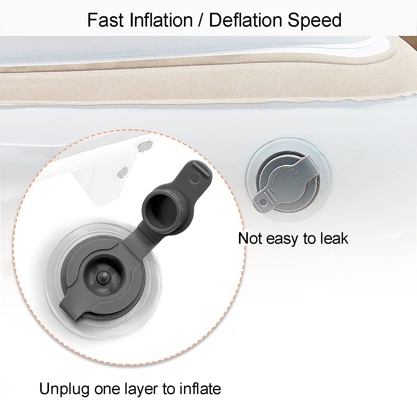 Inflatable Toddler Travel Bed - Portable Airplane & Car Mattress With Pump For Road Trips & Flights