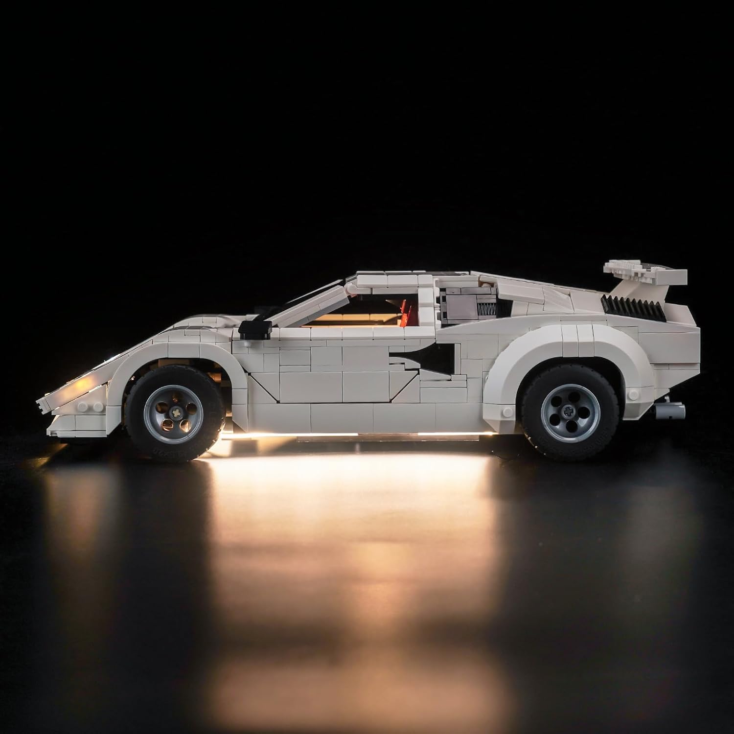 LED Lighting Compatible with Lego Lamborghini Countach 5000 Quattrovalvole 10337, Light Kit Compatible with Lego 10337, NOT Included The Model Set(18 Key RC Version)
