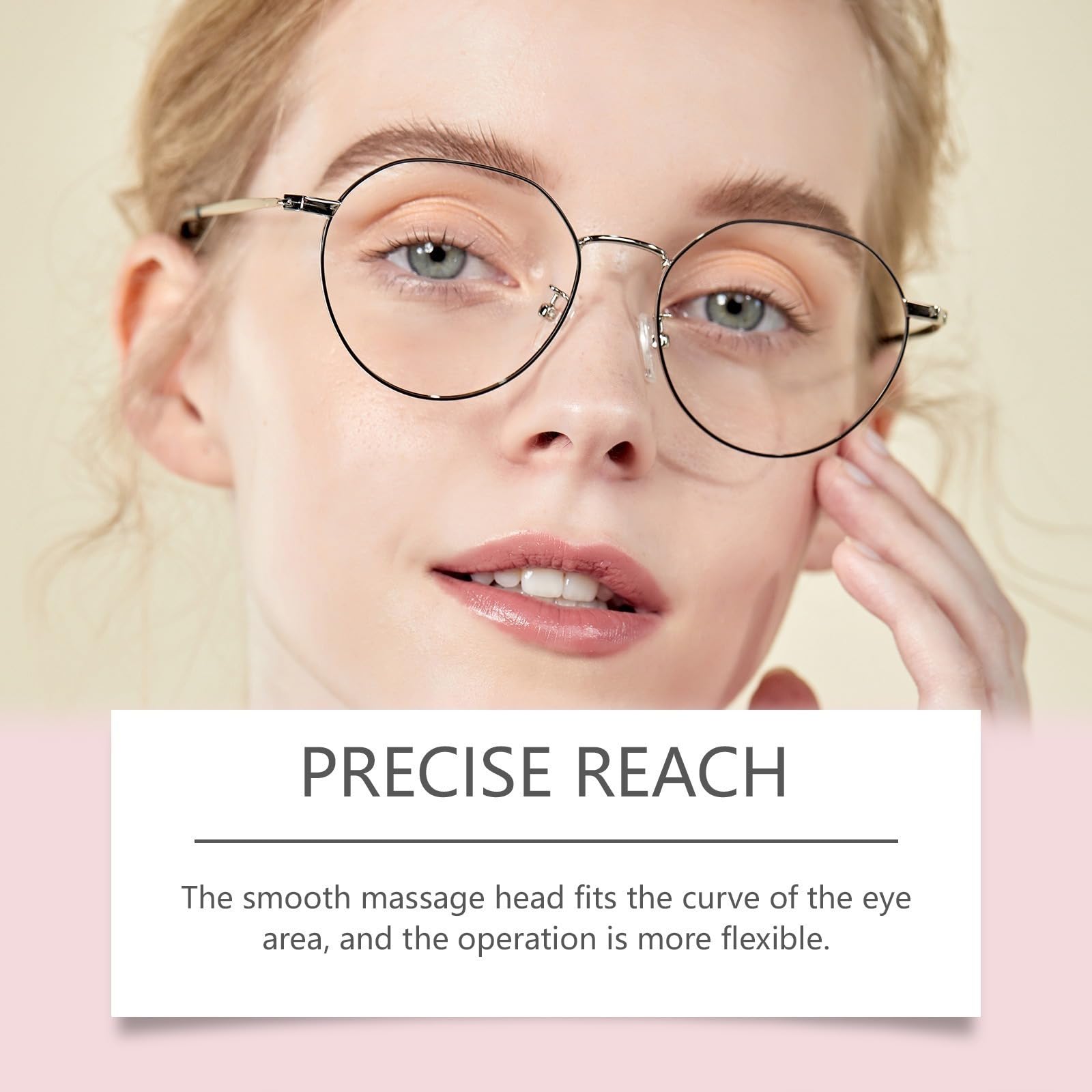 Crème contour des yeux à massage électrique :pour les yeux fermes et lisses