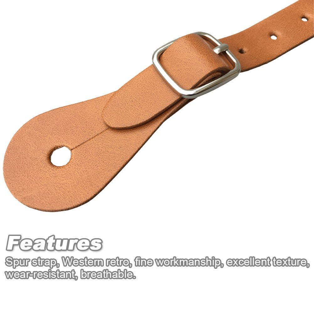 Correas para Espuelas Hrippy 1 Par Cinturón con Hebilla Ajustables para Botas Ecuestres