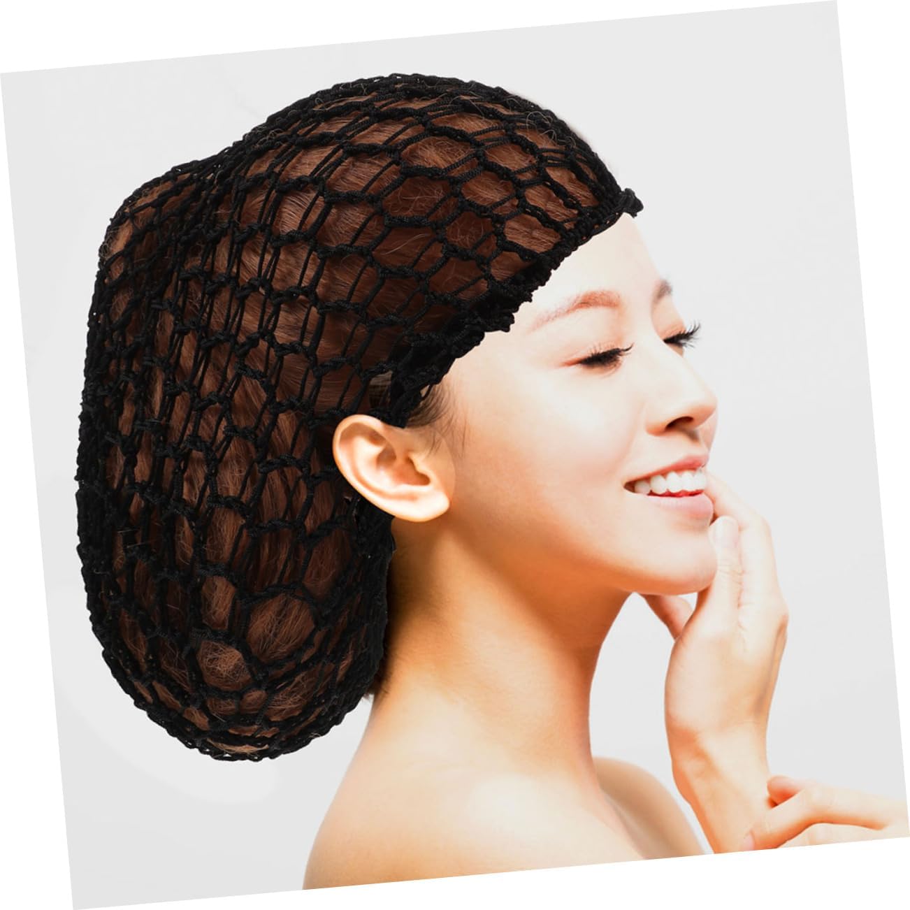 4pcs Handmade Crochet Hair Nets Thick Sleep Caps for Hair Breathable Mesh Cover for Comfortable Night Sleep