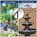 Solar Water Pump Antfraer, 12W Solar Fountain Pump 160GPH Flow Adjustable with 6.6FT PVC Tubing, Solar Powered Water Pump for Fish Pond Garden Waterfall Hydroponics DIY Water Features