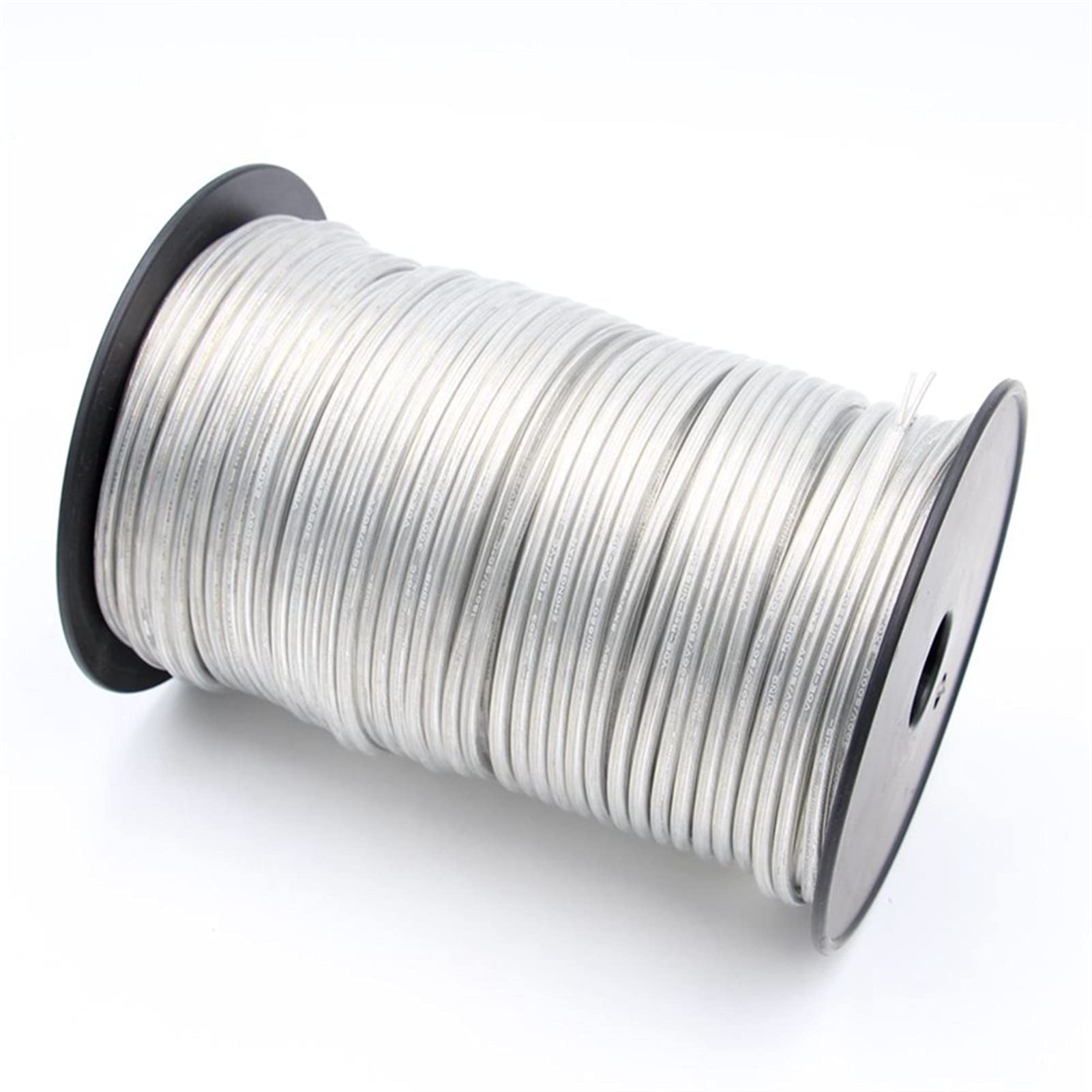 Cavo Elettrico, Cavi Elettrici Cavo elettrico trasparente PVC Clear Round Cable 2 Core 3 Core 0,75mm2 Cavi di alimentazione per cavo luminoso(2 Core Round,20m)