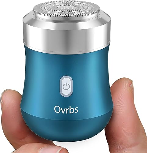 Mini maquinilla de afeitar eléctrica, cuerpo de aleación de aluminio, cabezal de afeitadora flotante 3D, carga tipo C, uso durante 45 días, IPX7