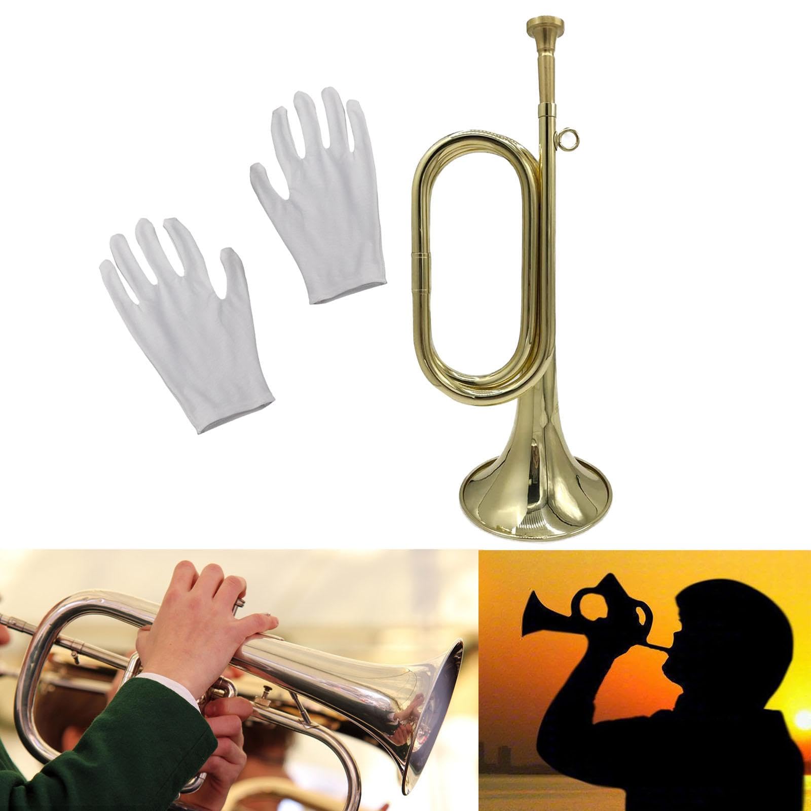F Fityle Trompeta, instrumento de viento metal, instrumento musical ligero, trompeta de caballería para principiantes, espectáculos, orquesta, niños y, Style B