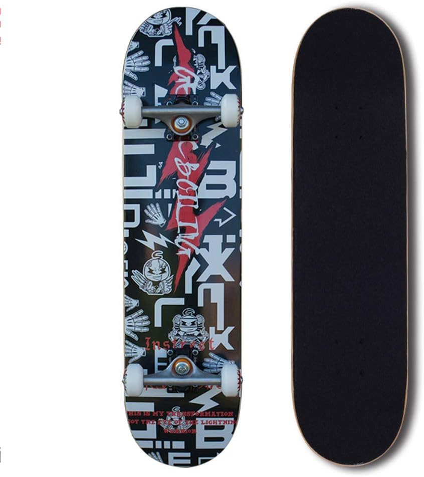 Outdoors Longboard 31 Inch Double Kick Skateboard Cruiser 8 layers maple Skateboards for Outdoor Recreation Extreme Sports for Pro Beginners
