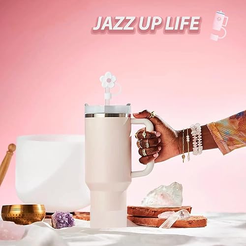 Miniatura 95 de Stanley Cup - Juego de accesorios que incluye 6 tapones de silicona a prueba de derrames, 2 tapas de popote para popotes de 0.39 a 0.39 pulgadas, 1