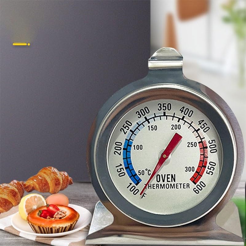 Stainless Steel High-Temperature Resistant in Baking Barbecue Grill Seat Type Oven Thermometer