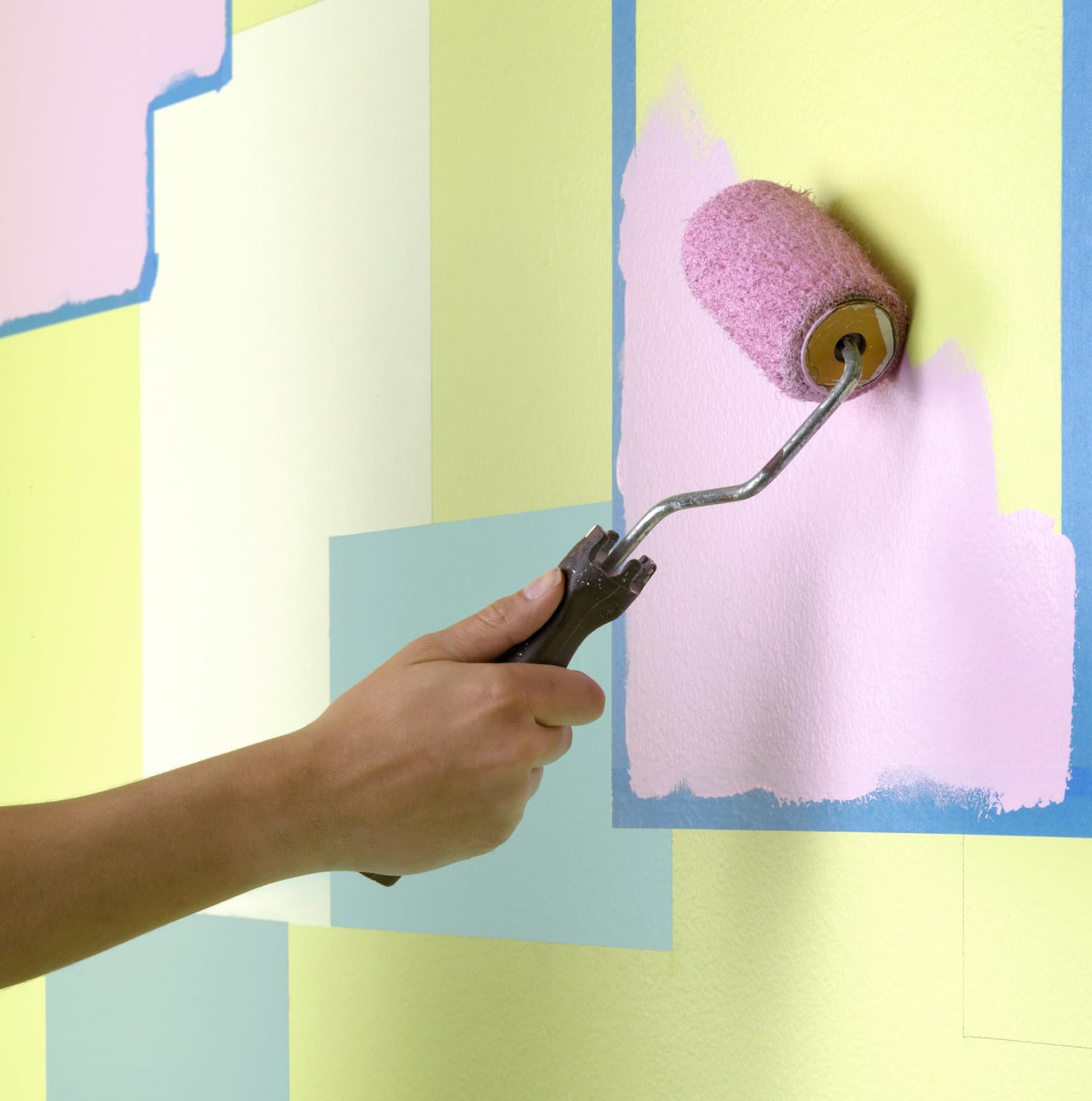 3M Nastro di Mascheratura 2090, Multiuso, Blu- 9 Rotoli, 24 mm x 50 m - Nastro Adesivo Multiuso Scotch per Lavori di Pittura e Decorazione