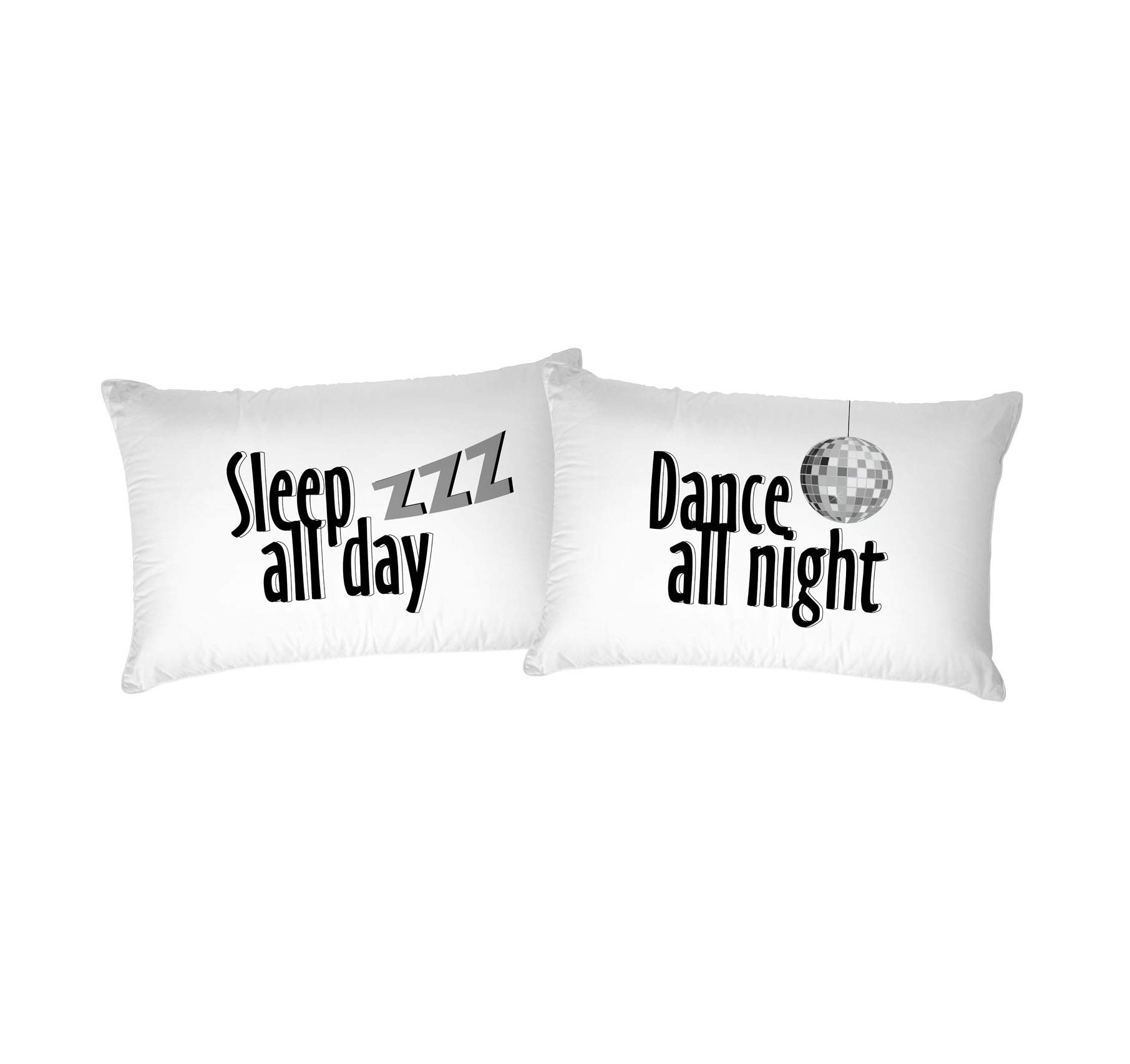 Italian Bed Linen Pair of Pillowcases Digital Print, PRINTED-16, 52 x 82 cm