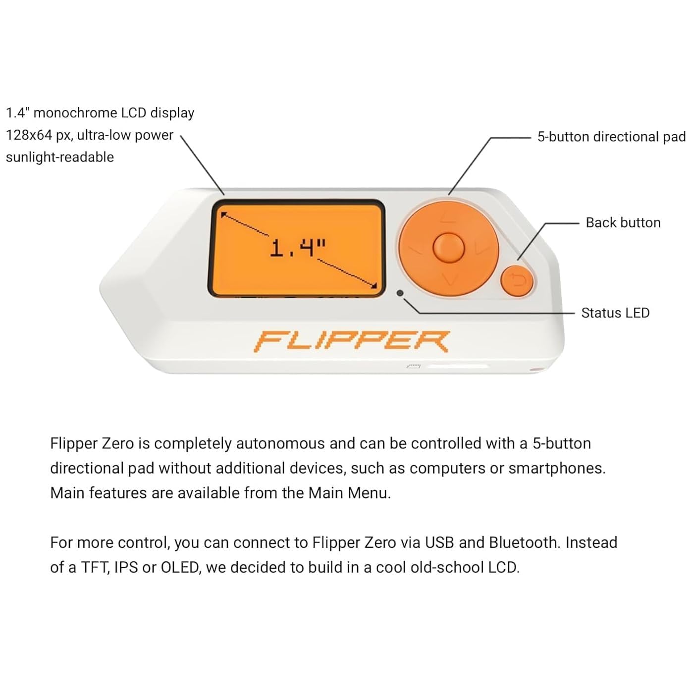 Flipper Zero - Motherboard Educational Device for Geeks & Hackers/Hacking- White — Amazon image 8