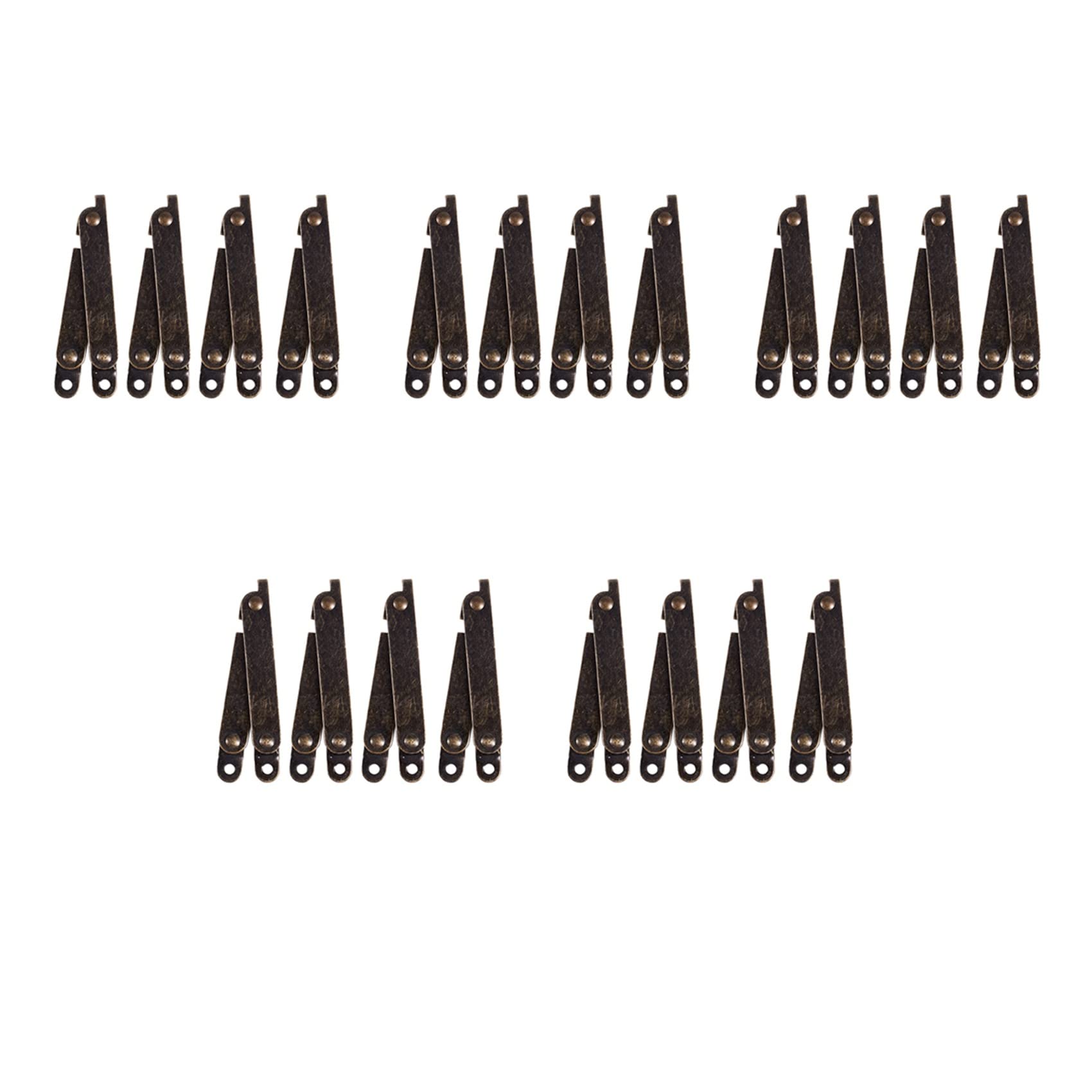 Jnchdghwa Bronze Tone Furniture Box Rotatable Folding Lid Support Hinge 20Pcs