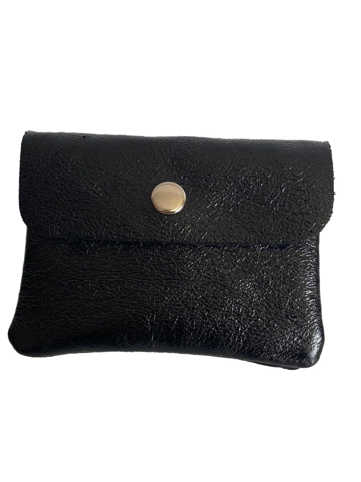 small women's wallet in genuine leather (black)