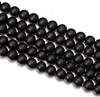 Vista 31 de Asingeloo Cuentas de piedra natural de lapislázuli para hacer joyas, manualidades hechas a mano (0.315 pulgadas, lapislázuli azul)