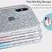 MILPROX Glitter Case Compatible for iPhone Xs, Shiny Sparkle Bling, 3 Layer Hybrid Protective Soft Phone Case Compatible for iPhone X