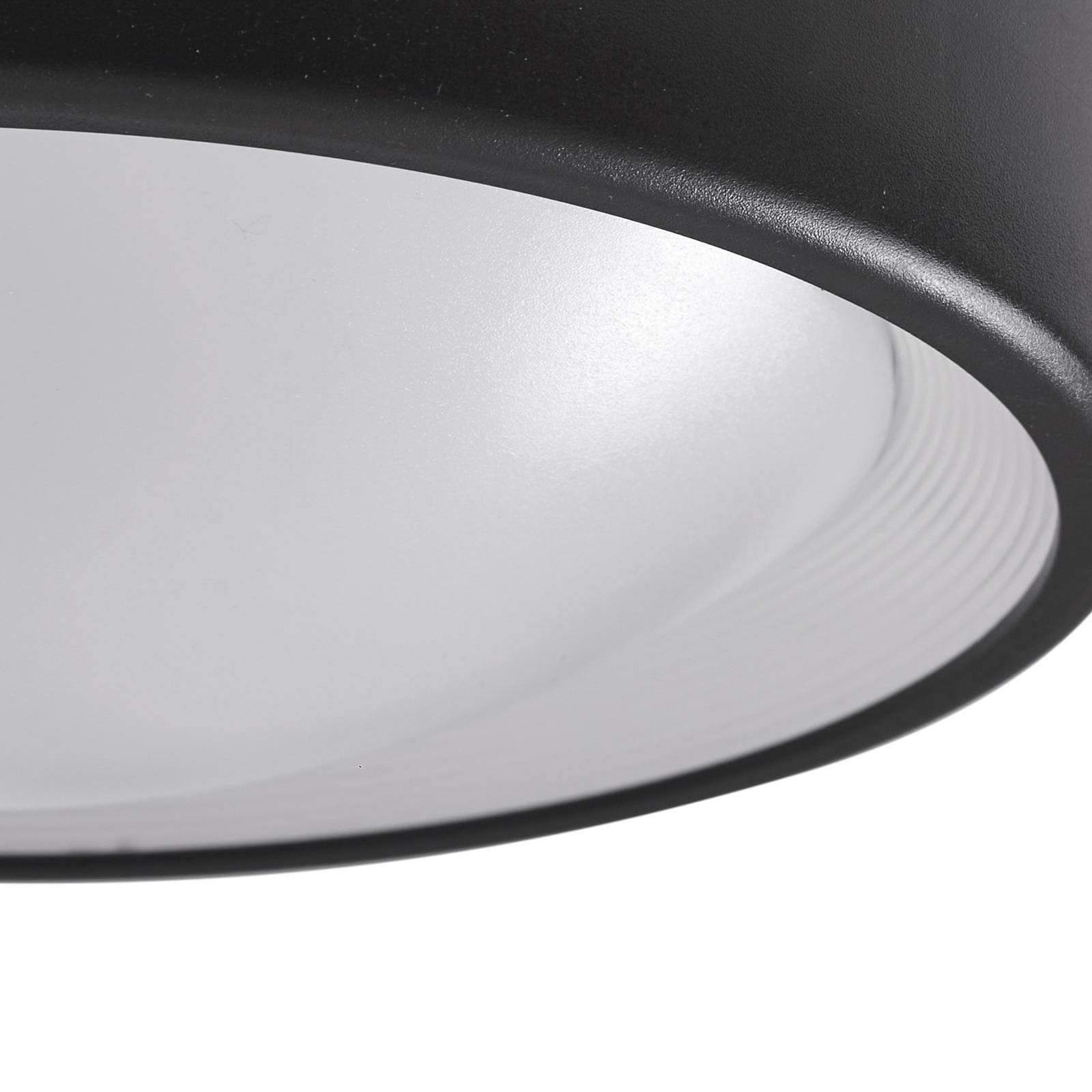 Lindby Plafoniere LED (Moderno) colore Nero, lampadina inclusa lampada da esterni per giardino terrazzo balcone e casa plafoniera