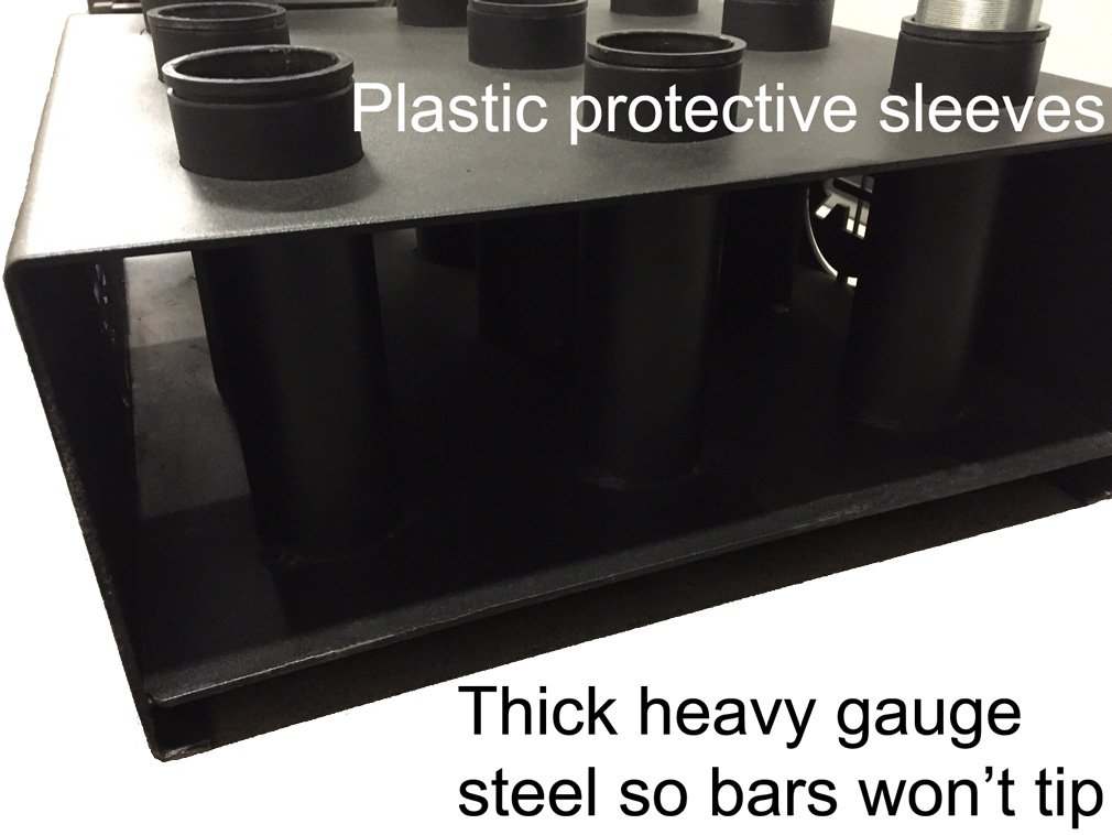 Rep Fitness 9-Bar Holder, Olympic Barbell Storage