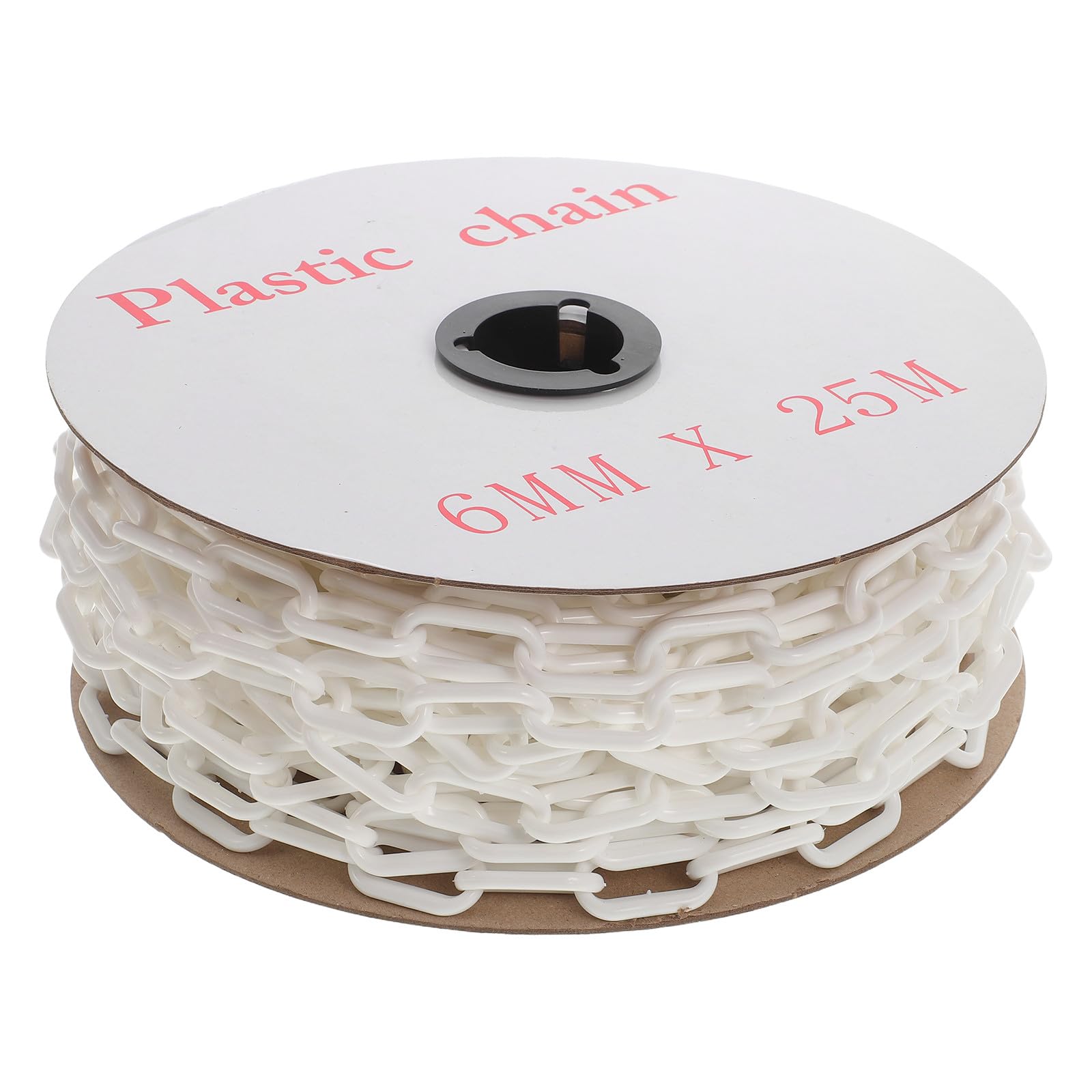 Toddmomy Chaîne de sécurité en plastique blanc de 25 m (82 pi), diamètre
