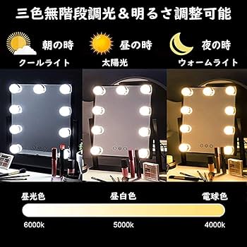 ♡週末セール♡ハリウッドミラー 女優 鏡 卓上 卓上鏡 卓上ミラー LEDライト 楽天市場】【2年保証】女優ミラー ハリウッドミラー led ライト