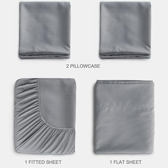 SPRINGSPIRIT Split King Sheets Sets for Adjustable Bed