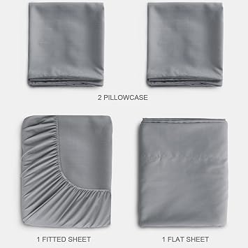 SPRINGSPIRIT Split King Sheets Sets for Adjustable Bed
