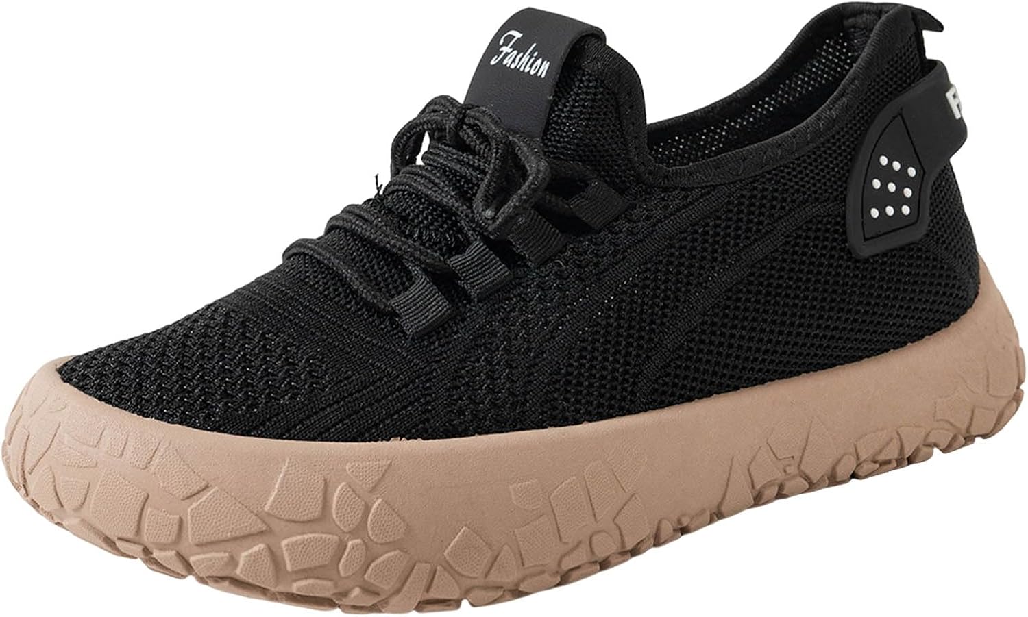 Women's Chunky Fashion Sneakers Breathable Mesh Casual Gym Workout Tennis Shoes Lightweight Non Slip Lace-Up Platform Sneakers Comfortable Cushioning Running Walking Athletic Shoes