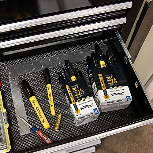 Avery Ultraduty Marks A Lot Permanent Markers, Bullet Tip, Water Resistant, Industrial Grade Ink, 12 Black Markers (29840) #TOP5