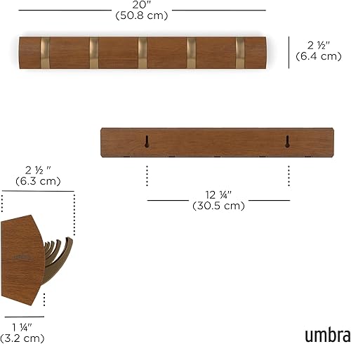 Miniatura 3 de Estante flotante Umbra Flip 3 para colocar en la pared.