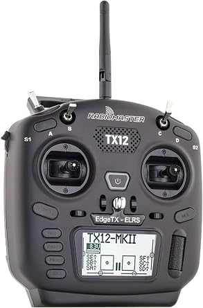 RadioMaster TX12 MKII 16ch Hole Gimbal Remote Control Transmitter for OPENTX, EDGETX TX12 MKII CC2500