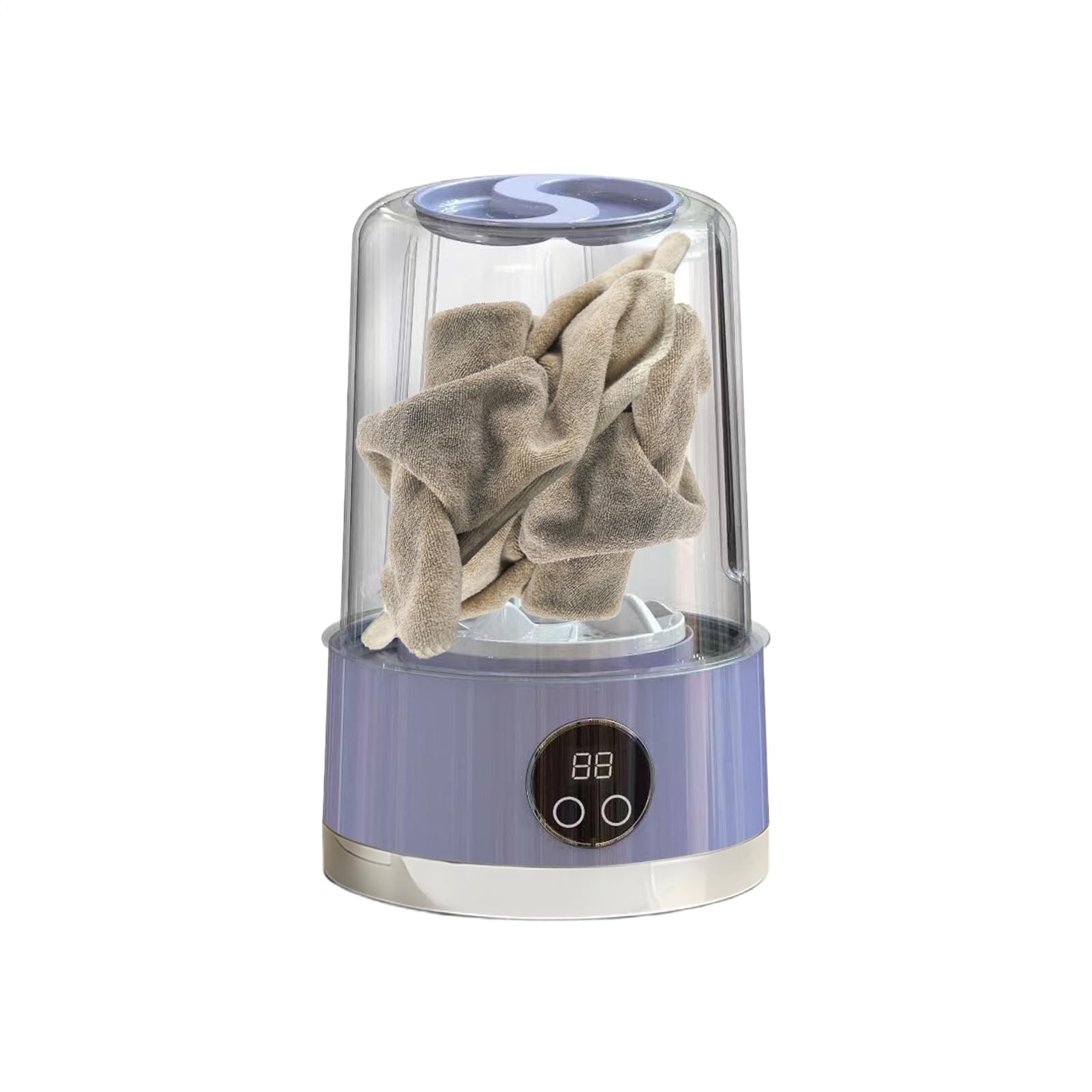 Lave-linge compact rechargeable pour éliminer les taches en camping sans électricité directe - 8