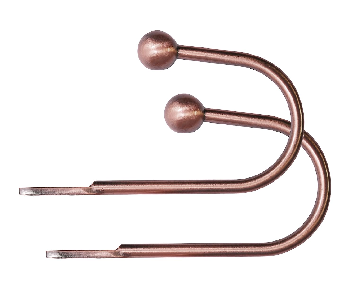Lister Cartwright Antique Copper (Ball Finial) Curtain Hold Backs 2 X Metal Curtain Holdback Decorative Drapery All Fixing Included (Antique Copper, Ball)