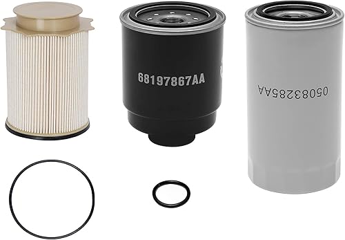 Miniatura 9 de Juego de separadores de agua para filtro de combustible Cummins de 6.7 L Repuesto para motores Dodge Ram 2500 3500 4500 5500 6.7 L Cummins Turbo