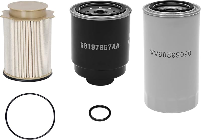 Kit de filtro de combustível e separador de água para Dodge Ram 6.7L ATRACYPART – 3 peças