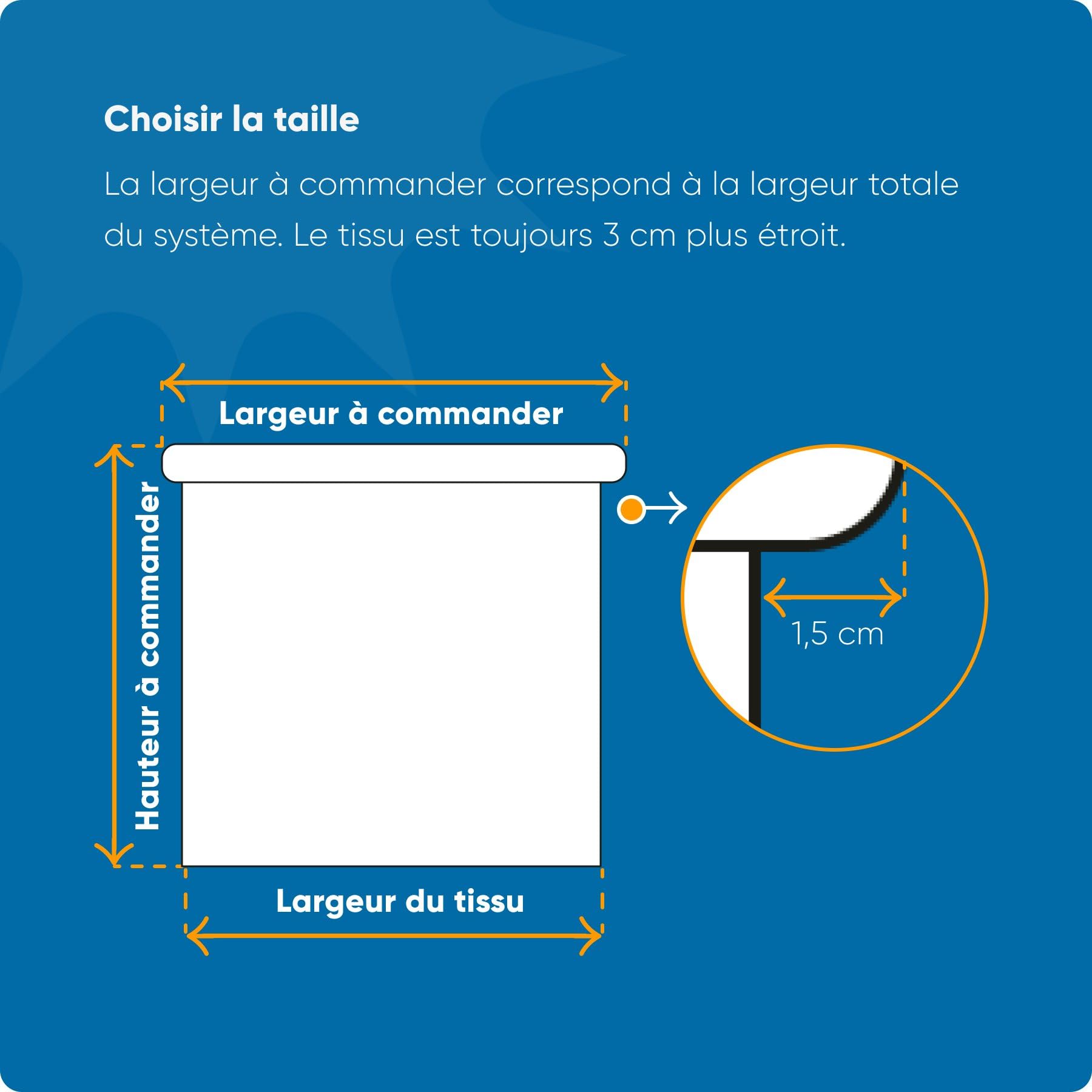 DTCH® Store Enrouleur tamisant, Sable, 170 x 190 cm