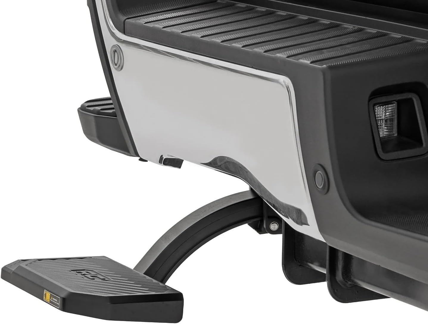 Rough Country Retractable Bed Step for Ford F-250/F-350 SuperDuty (2023-2026) - Driver Side, Manual Pull Tailgate Step, Non-Slip Truck Step