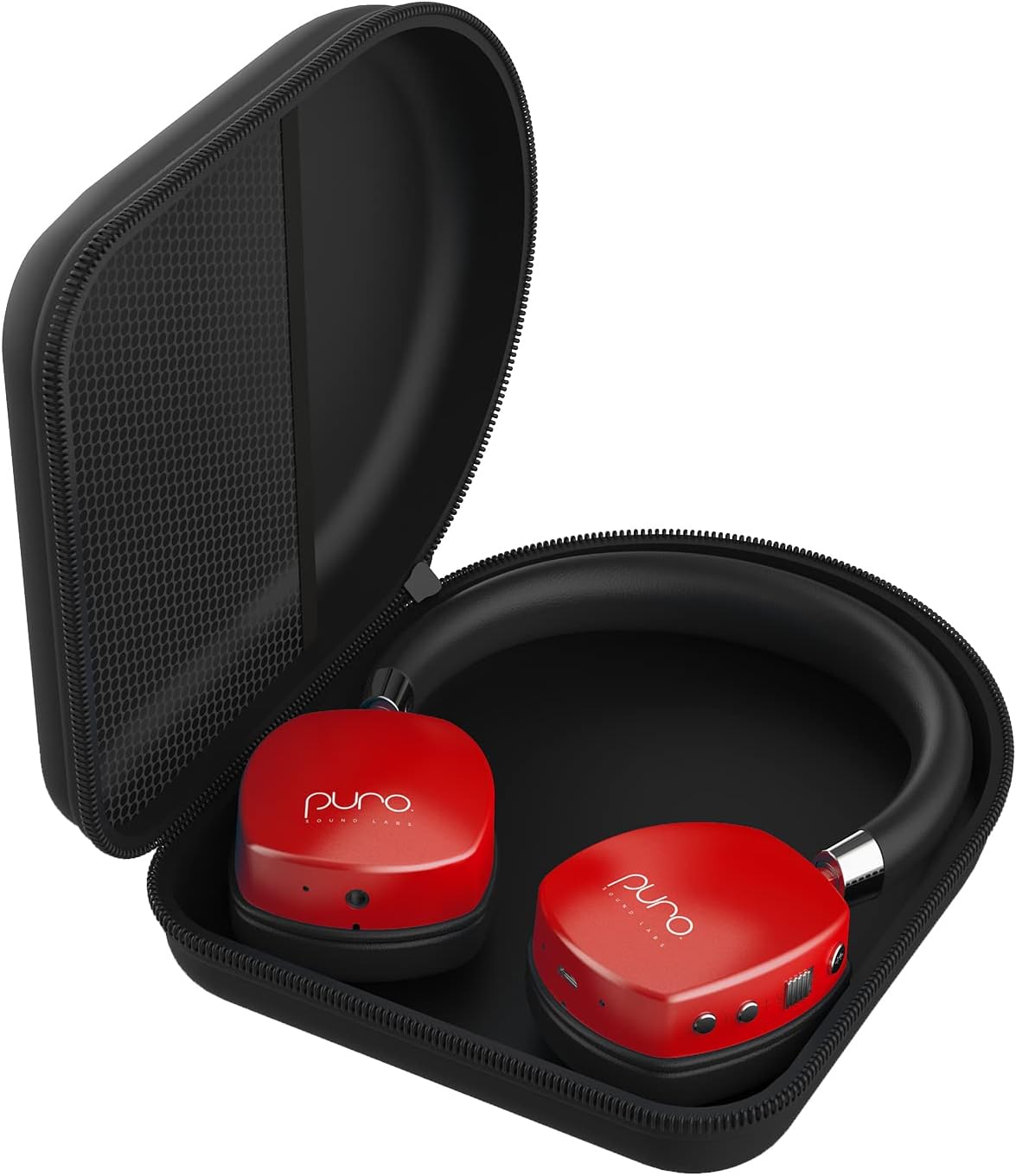 Get Popular Offer Puro Sound Labs PuroQuiets Volume Limited On-Ear Active Noise Cancelling Bluetooth Headphones – Lightweight Headphones for Kids with Built-in Microphone – Safer Sound Studio-Grade Quality (Red)