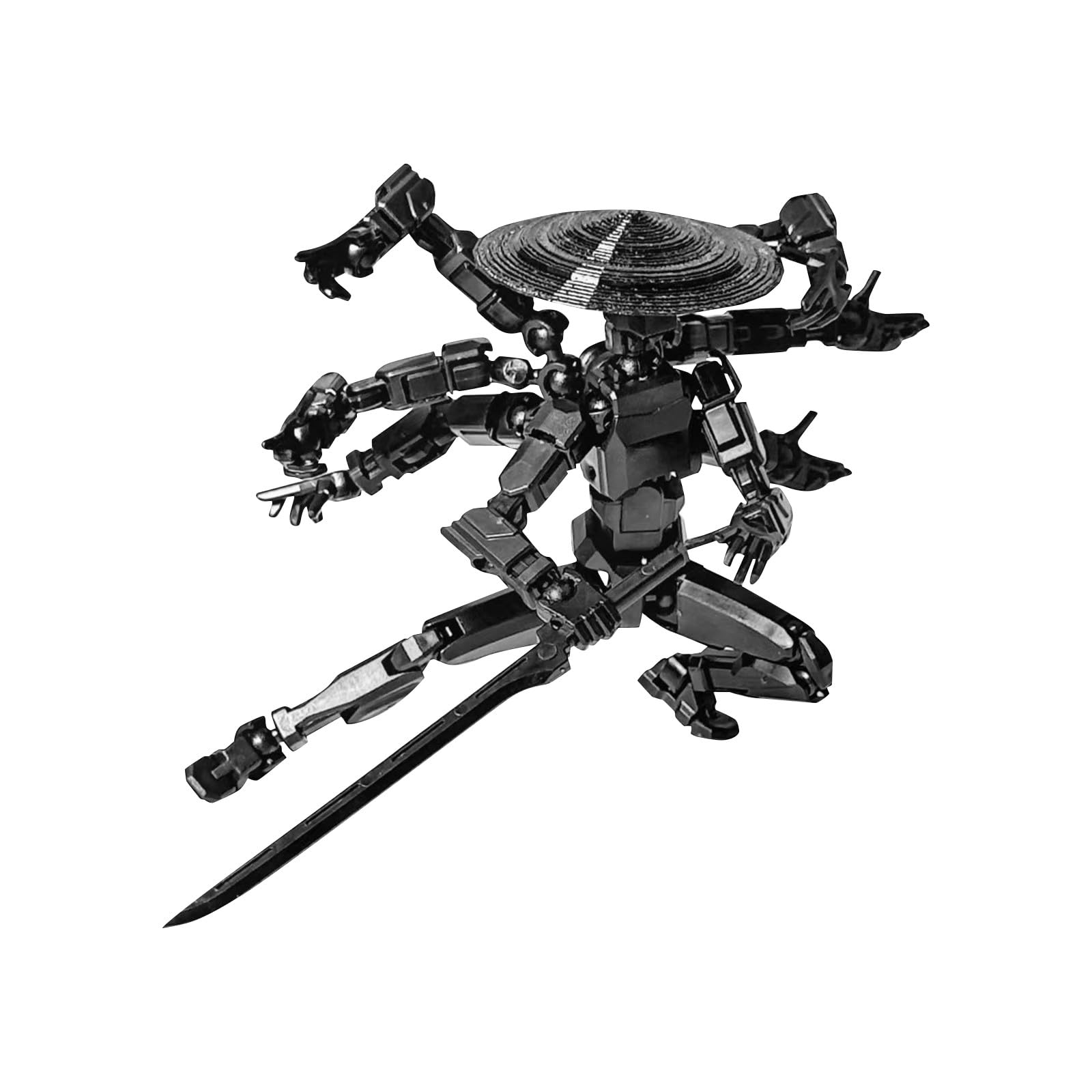 T13 Action Figure Magnetic Feet Titan 13 Dummy 13 Action Figure, Robot 13 Figure, 3D Printed Multi-Jointed Movable for Stop Motion Animation Adult Desktop Decor