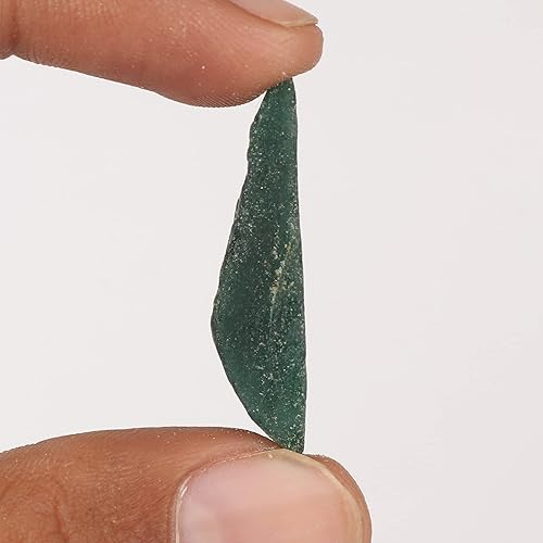 Miniatura 2 de Jade verde áspero natural 34.00 ct Cristal curativo Piedra Preciosa Suelta para Cabbing