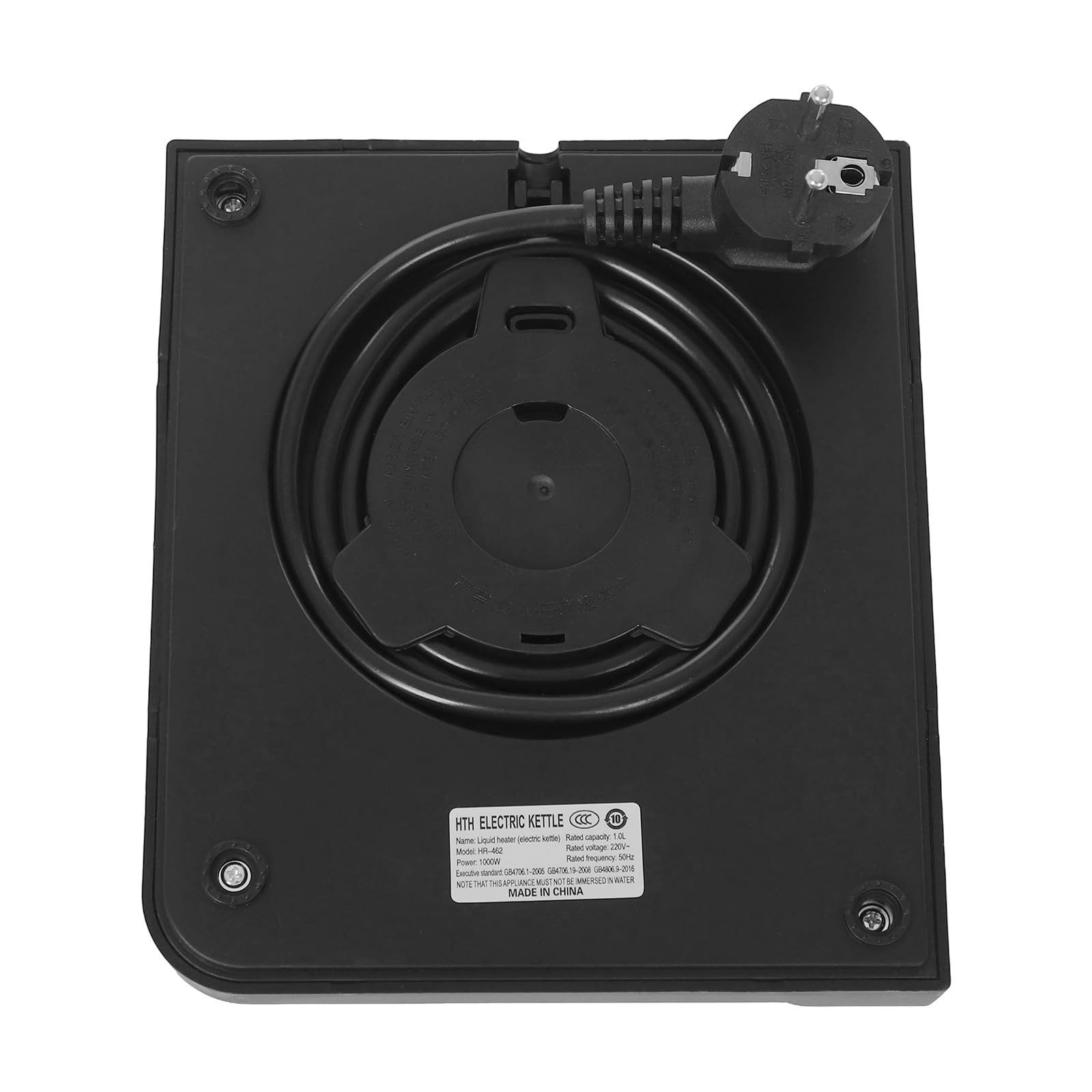 Hervidor eléctrico de 1 L, 1000 W, 7 niveles de temperatura del agua ajustables, cuello de cisne, para café y té, color negro