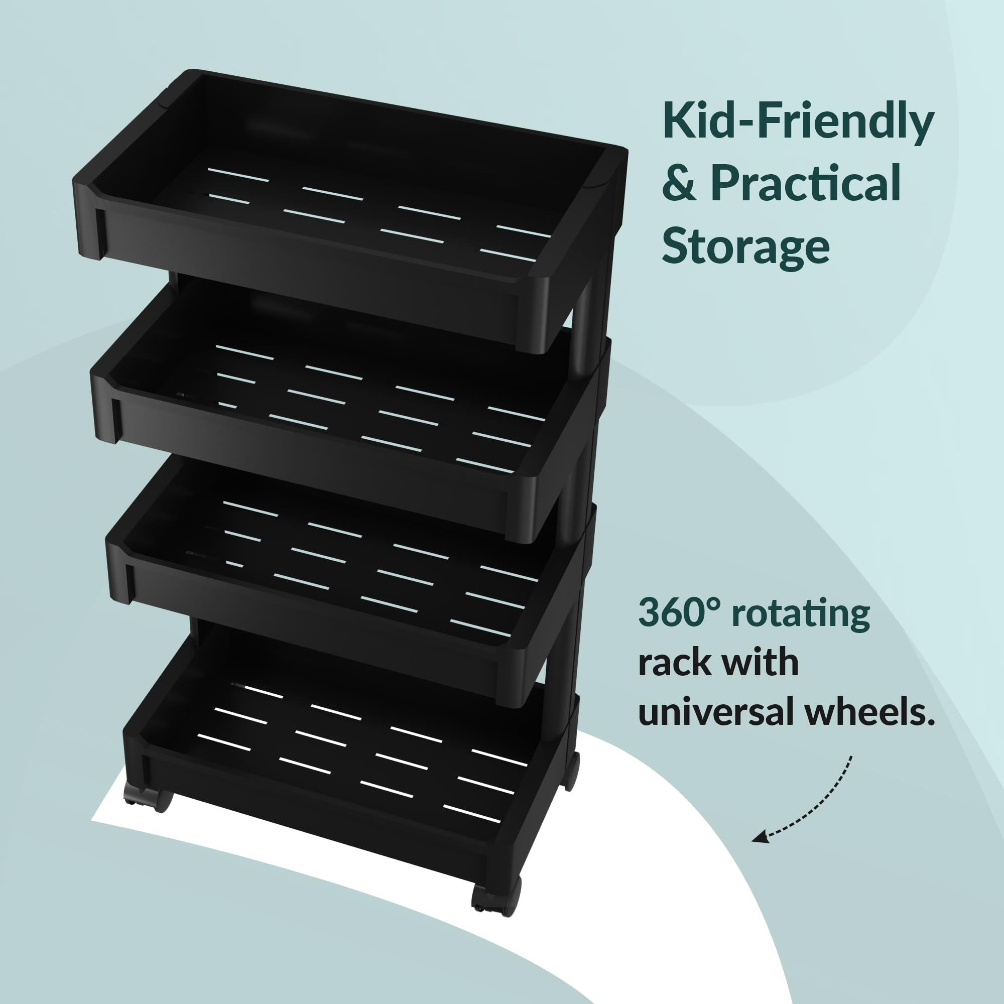 Kuber Industries Stainless Steel Storage Rack, Standard, Silver, Corner Shelf 4