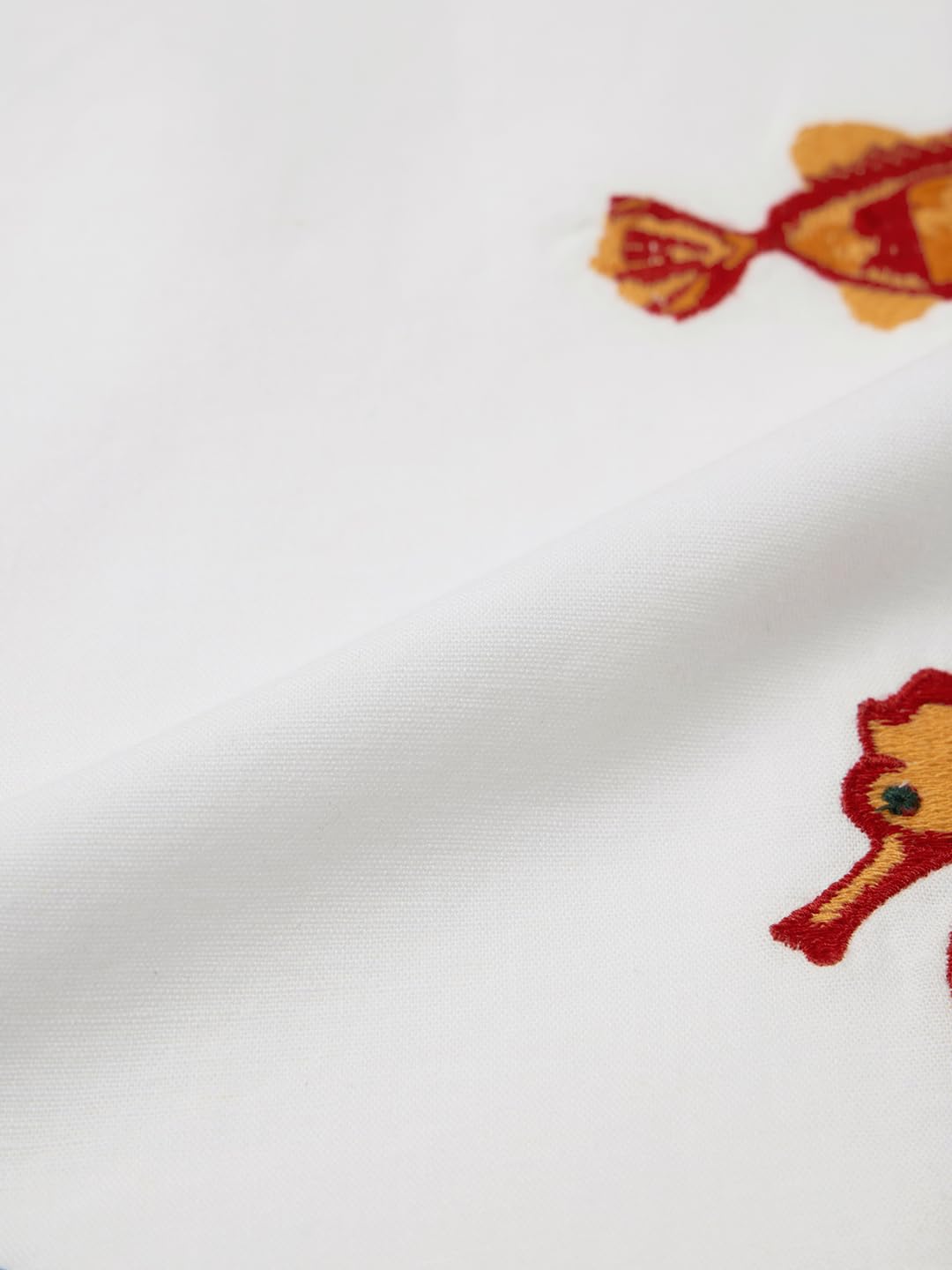 The Souled Store Camicia in cotone e lino: Sea-Life da donna e ragazza, maniche lunghe, colletto spalmato sul davanti, con bottoni sul davanti, vestibilità oversize, leggera, estiva, casual